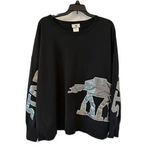 Disney Parks Star Wars AT-AT Walker Iridescent Crewneck – Size 2X
